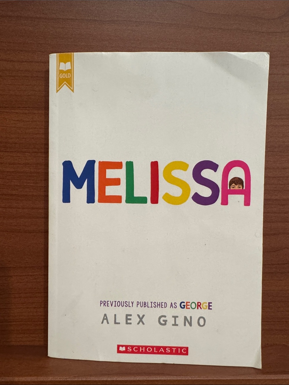 Scholastic 'MELISSA' Paperback — Multicolor Lettering on White